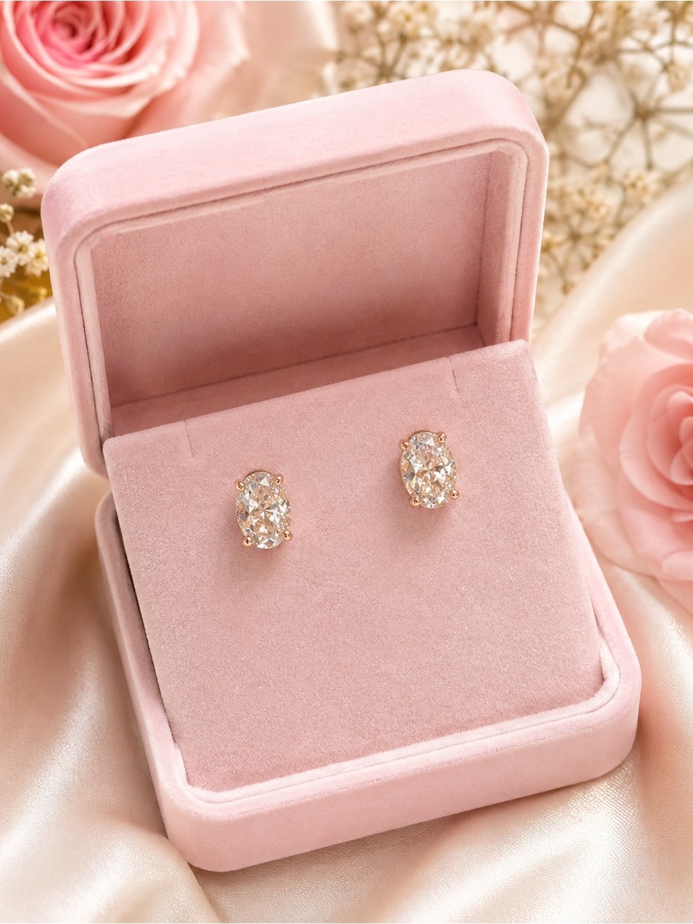 ✨ Sterling Silver Moissanite Stud Earrings — 1.00 TW ✨